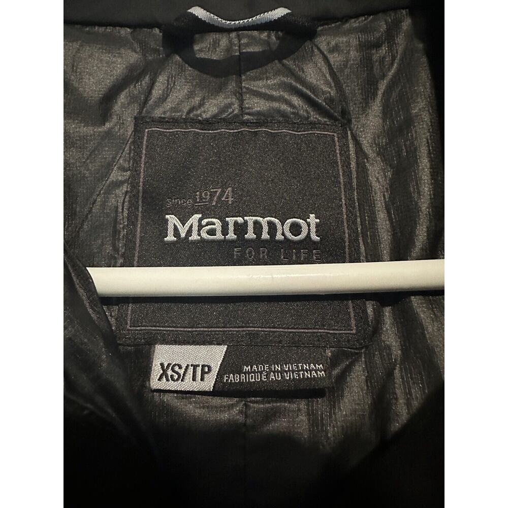 Marmot Womens Zippered High Neck Long Sleeved Hooded Rain Jacket Black Size XS - Picture 6 of 9